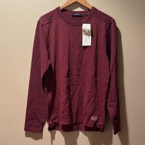 Scotch & Soda burgundy Long Sleeve sweater Shirt